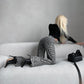Schmale Jeans mit Leopardenmuster für Damen