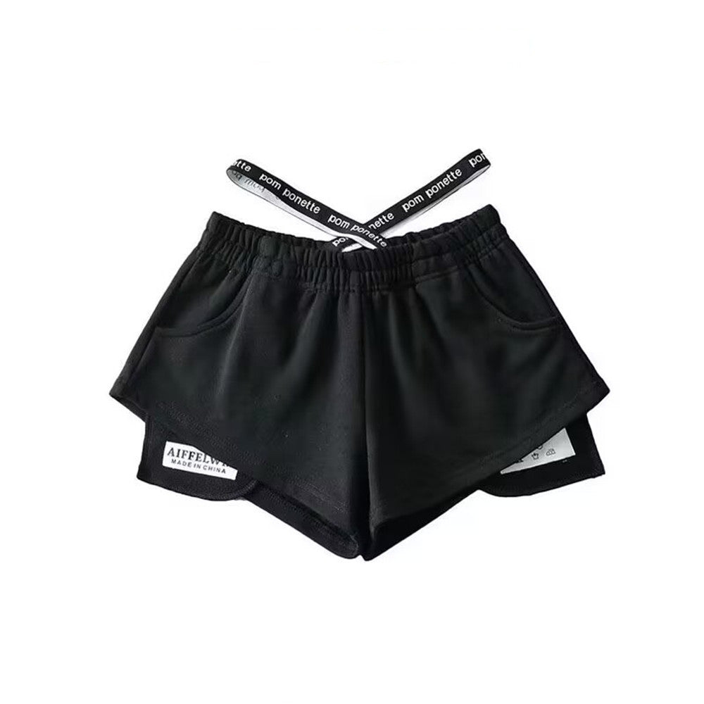 Lauf-Hotpants mit hoher Taille für Damen