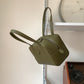 Small Square Shoulder Bag Women Simple Frosted Handbag