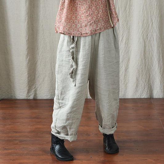 Artistic Women's Linen Loose Casual Pants