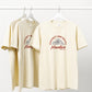 Design Sense Apricot Loose Versatile Half-length Sleeve Top Women