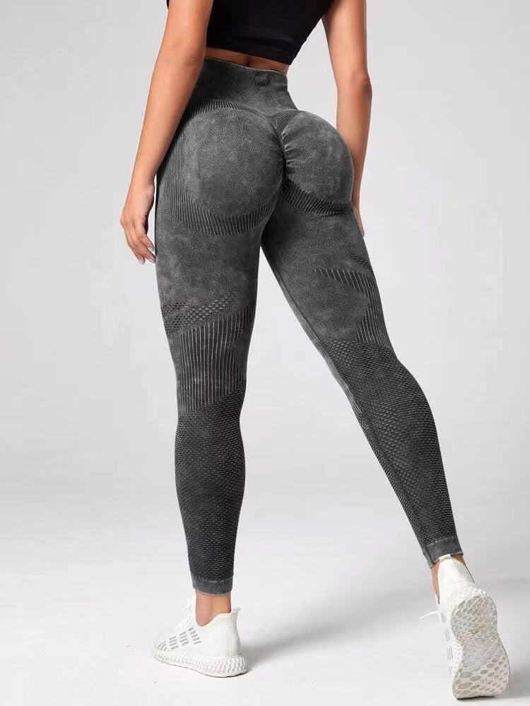 Pantaloni sportivi da yoga, fitness e moda, abbigliamento da donna