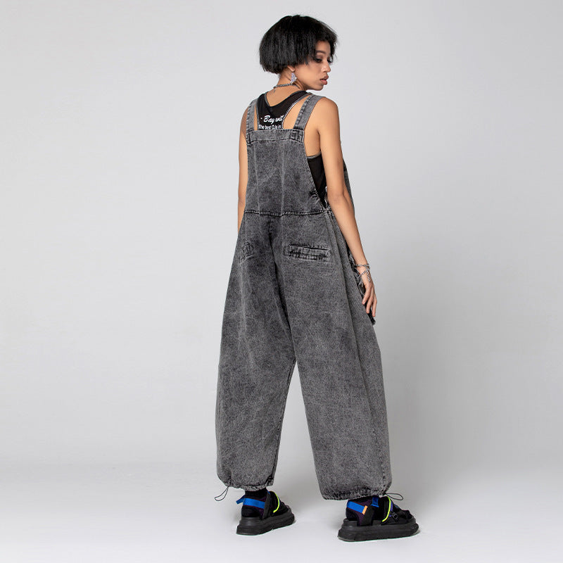 Plus Size Trendy Brand Denim Overalls Overalls