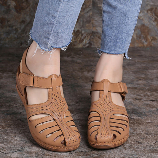 Wedges Sandals Summer Women's Round Toe Roman Shoes