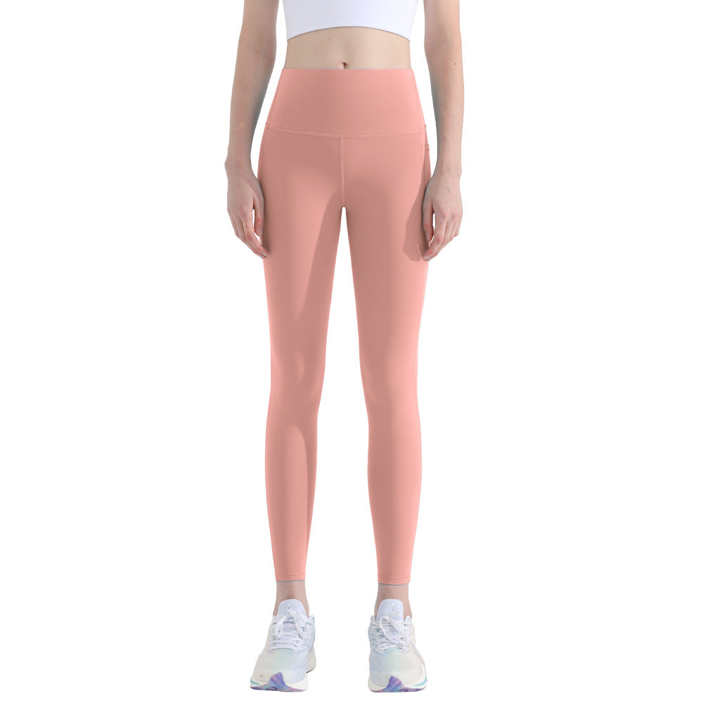 Outdoor Sports High Waist Hip Lift Fitness Running Tight Breathable Sports Pants