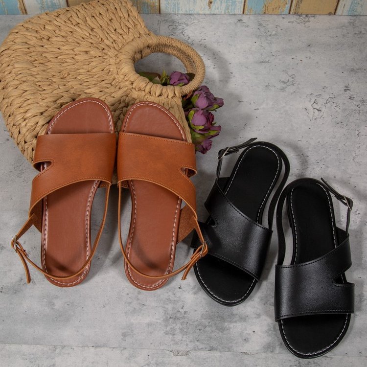 Lässige Outdoor-Schuhe für Damen mit Knöchelriemen und Schnalle