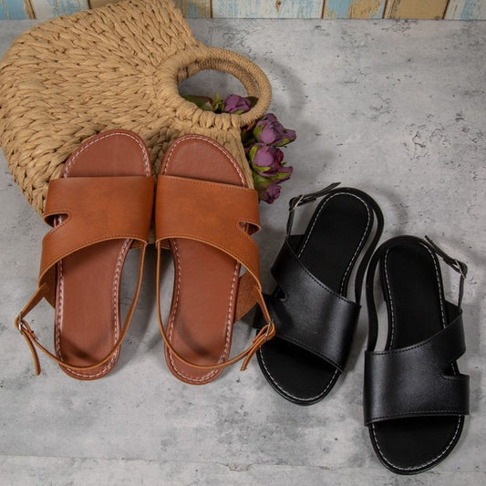 Lässige Outdoor-Schuhe für Damen mit Knöchelriemen und Schnalle