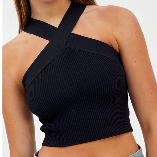 Maglia intima da donna con fondo abbinato e gilet con scollo all'americana