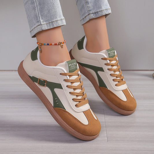 Scarpe da ginnastica tedesche da donna taglie forti, classiche, con punta tonda