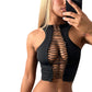 Sexy Cropped Sleeveless Top