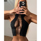 Sexy Cropped Sleeveless Top