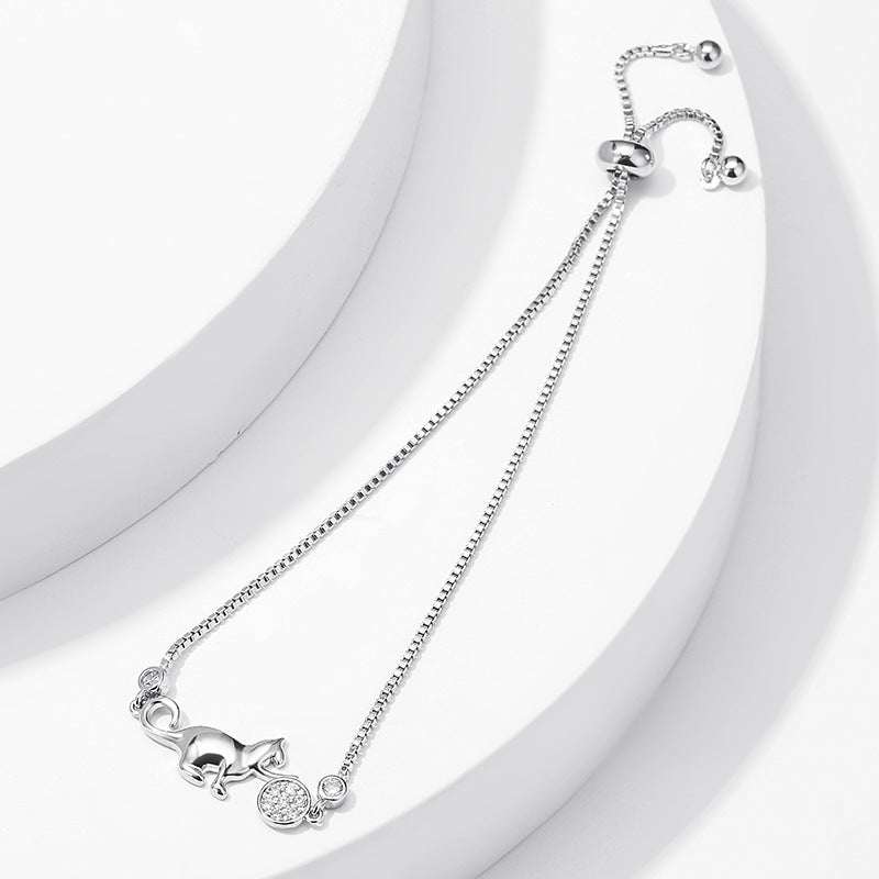 Kitten Hug Mouse Polished Diamond New Foreign Trade Bracelet Bracelet