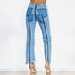 Shascullfites Women Split Straight Jeans