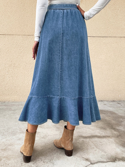 Gonna in denim casual alla moda da donna