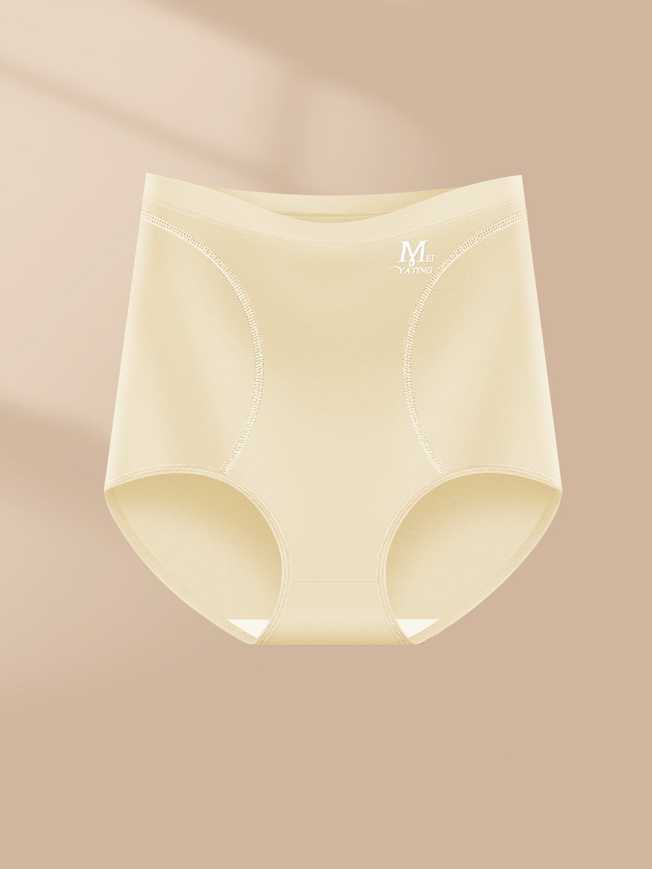 Mutandine traspiranti a vita alta triangoli in seta di latte