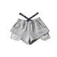 Lauf-Hotpants mit hoher Taille für Damen
