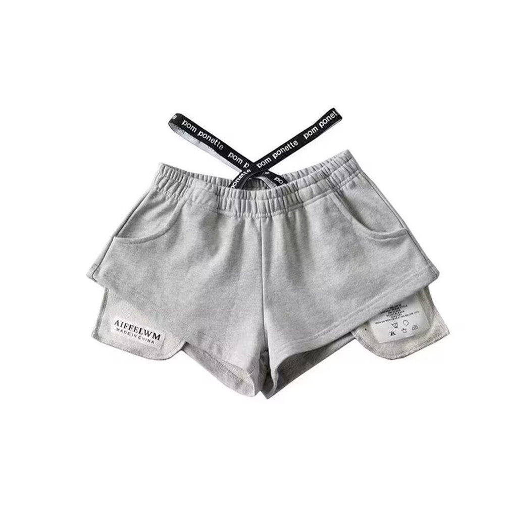 Lauf-Hotpants mit hoher Taille für Damen