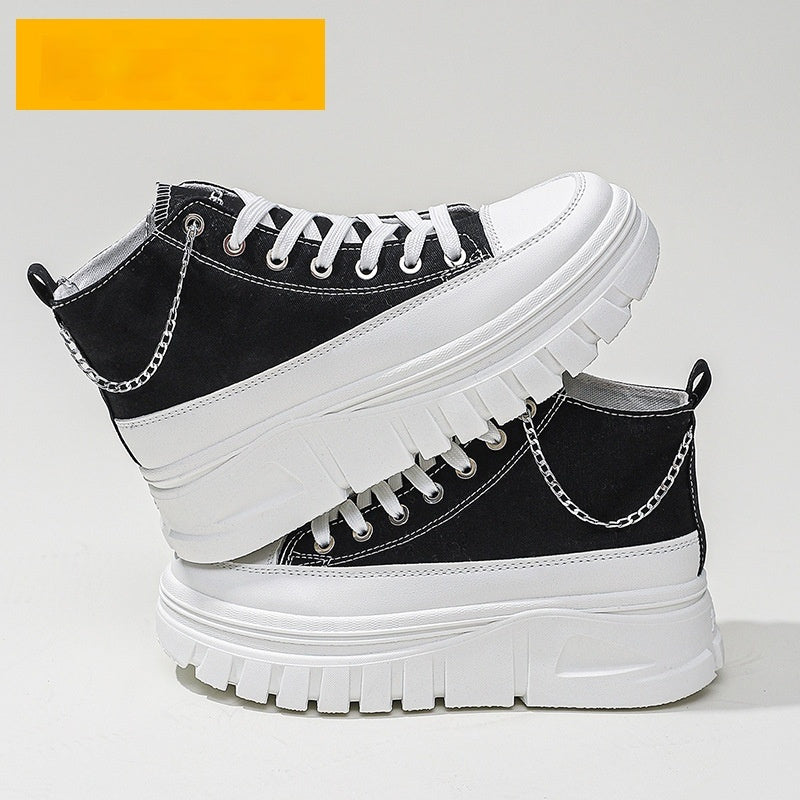 Scarpe da donna con suola spessa e rialzata