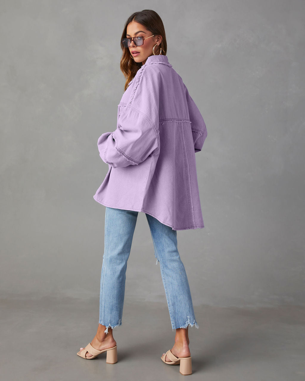 Casual Long Sleeve Denim Coat