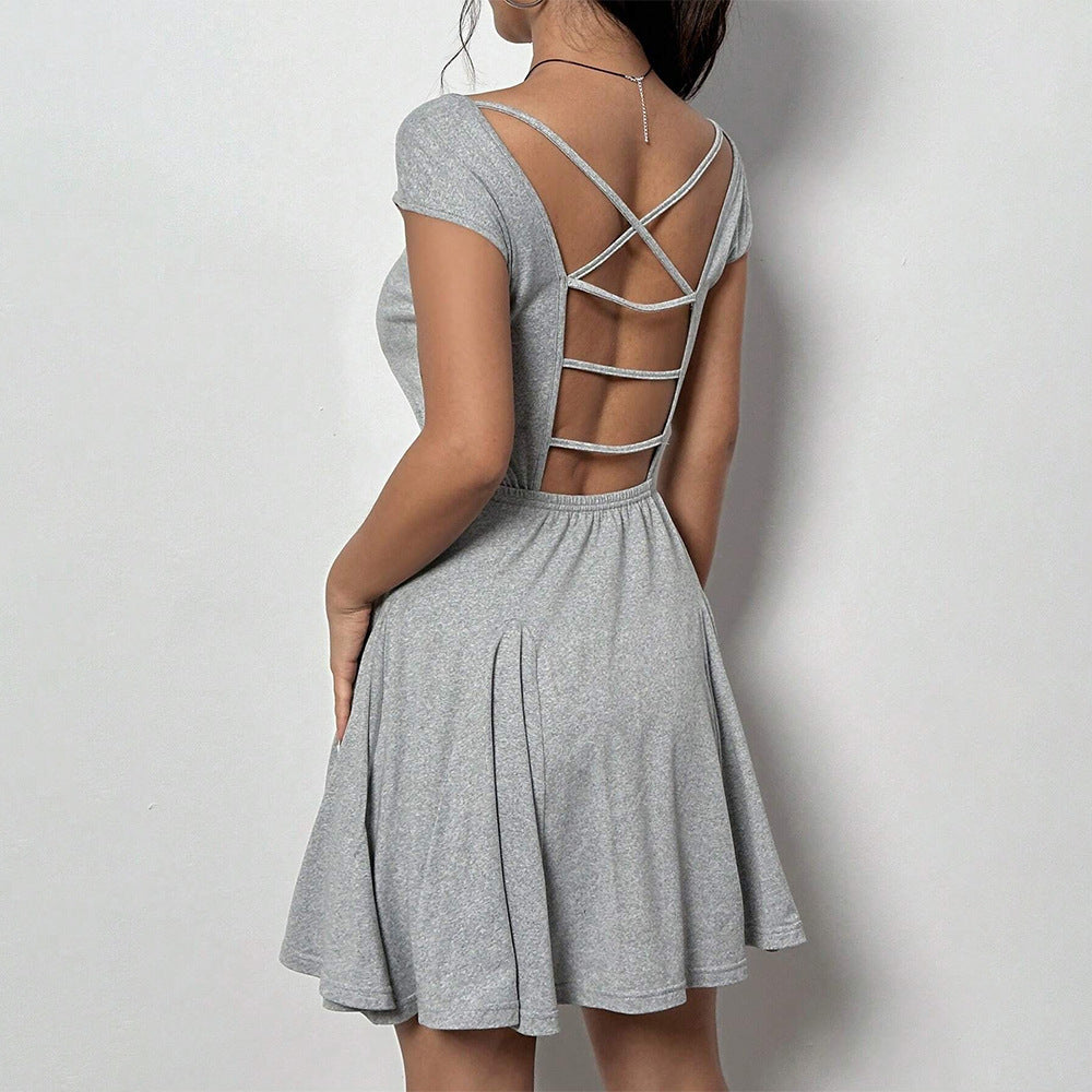 Fashion Personality Short Sleeve Dress Women