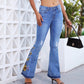 Damen Flared Jeans Damen 3D Stickerei