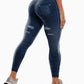Fashion New Denim Print Yoga Pants Women