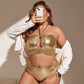 Costume da bagno con spacco sul retro per donna taglie forti