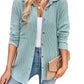 Camicia a maniche lunghe con tasca a contrasto a righe