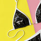 Bikini Solid Color Women's Split Swimsuit Triangle Bag Swimwear