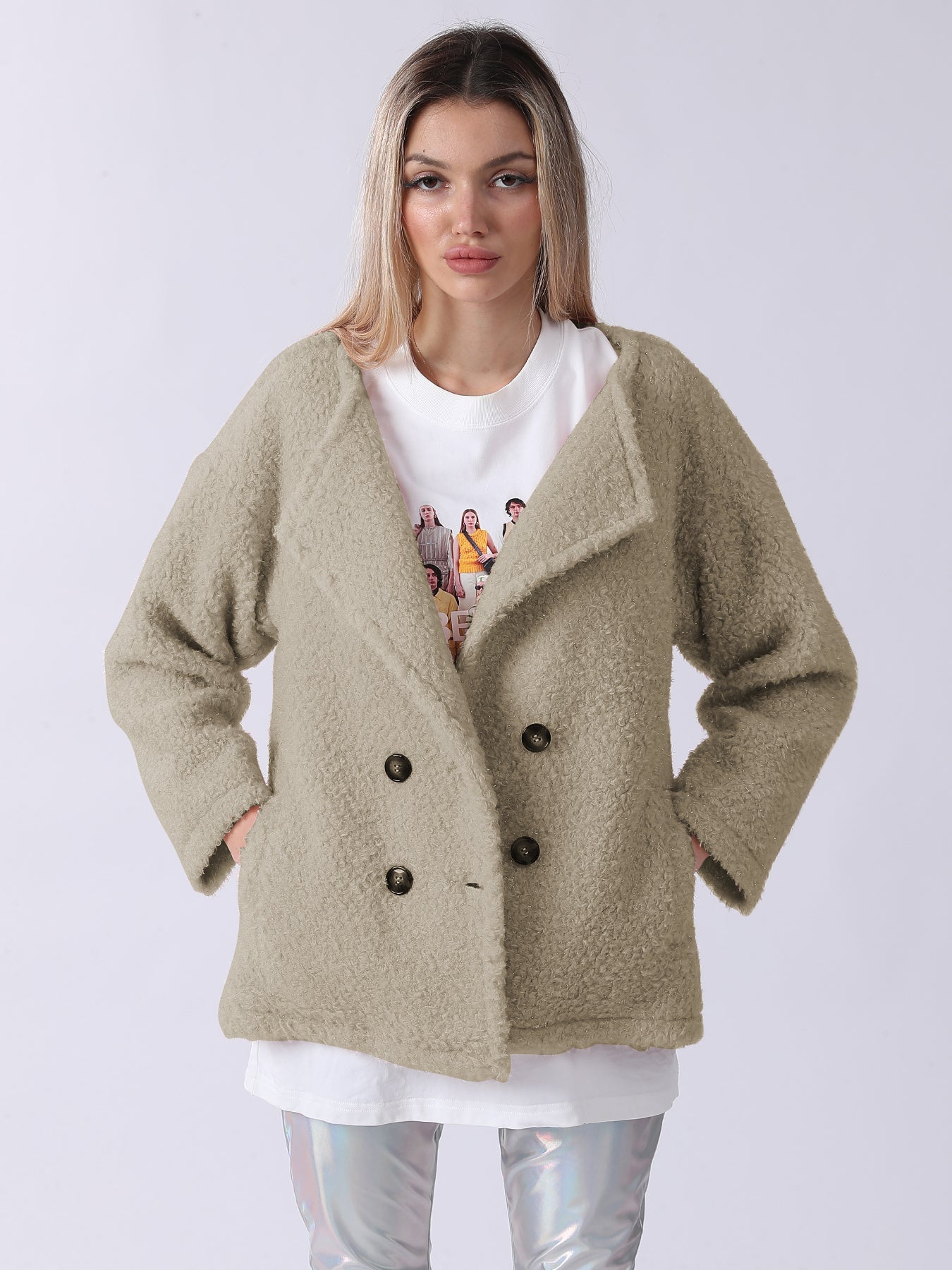 Plüschjacke für Damen