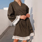 Women's Casual Loose Cotton Linen Nightgown