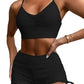 Costume da bagno bikini a vita alta con spacco, colore puro, da donna