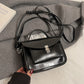 Lässige kleine quadratische Umhängetasche Retro tragbare Messenger Handtaschen für Frauen