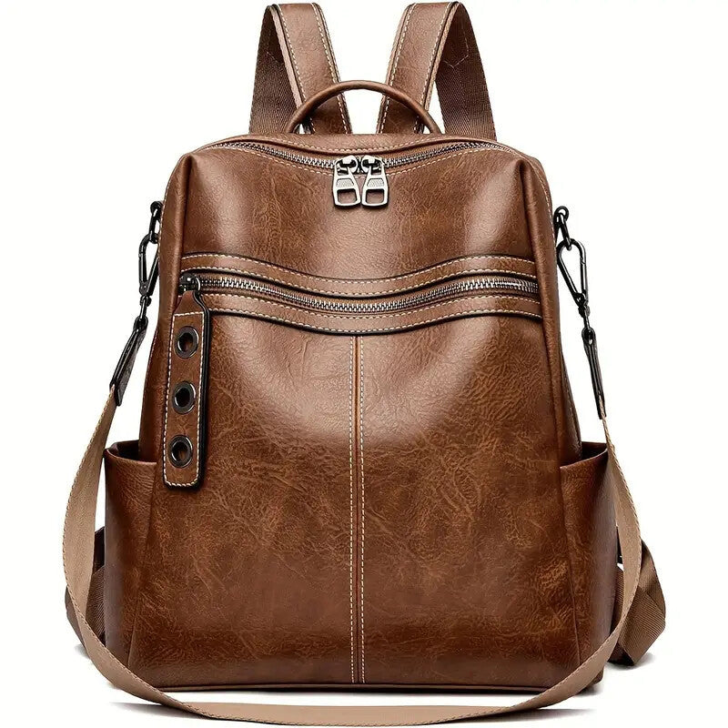 Borsa per donna alla moda in similpelle, borsa a tracolla convertibile, borsa da viaggio, borsa a tracolla, zaino da donna