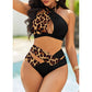 Triangle Hanging Neck Cross Bikini Points