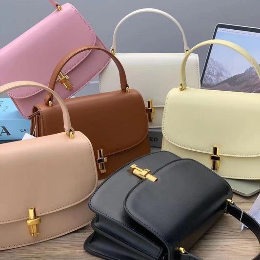 Borsa a tracolla semplice e strutturata, alla moda primaverile ed estiva da donna, coordinata