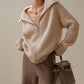 Khaki Knitted Cardigan For Women Autumn