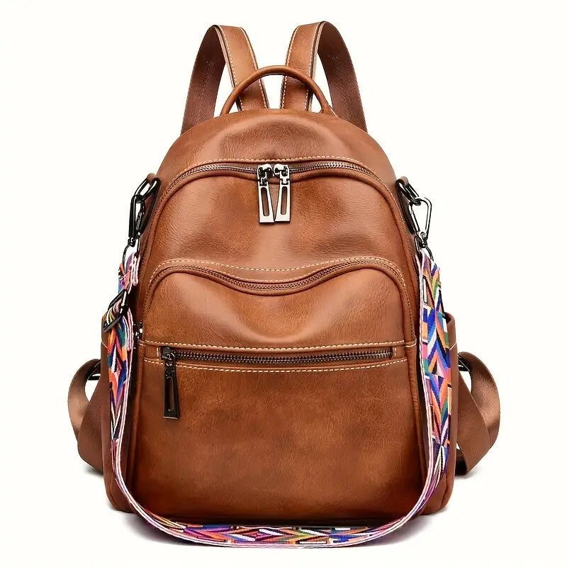 Borsa per donna alla moda in similpelle, borsa a tracolla convertibile, borsa da viaggio, borsa a tracolla, zaino da donna