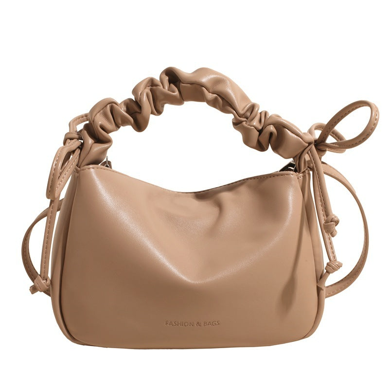 Large Capacity Shoulder Bag Drawstring Commuter Crossbody Bag