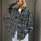 Fashion Personality Plaid Shirt For Women