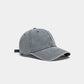 Berretto con visiera ricamato con lettere in denim da baseball lavato