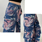 Nuovi pantaloni cargo tie-dye con tasche