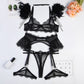 Piuma pizzo catena pesante industria biancheria intima tuta in magazzino donne