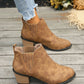 European And American Plus Size Pointed Chunky Heel Martin Boots Women