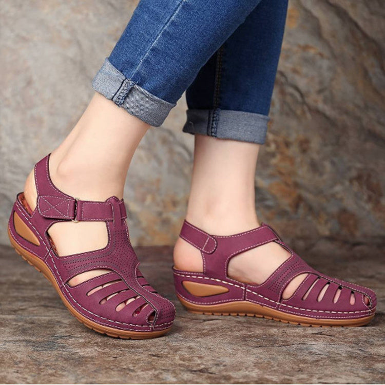 Wedges Sandals Summer Women's Round Toe Roman Shoes
