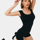 Women Backless Suit Fashion Style Backless Slim-fit Short Jumpsuit Backless Slim Fit Vacation Outfit