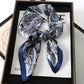 Artificial Silk Striped High-grade Korean Style Stylish Beach Arm Bag Silk Scarf