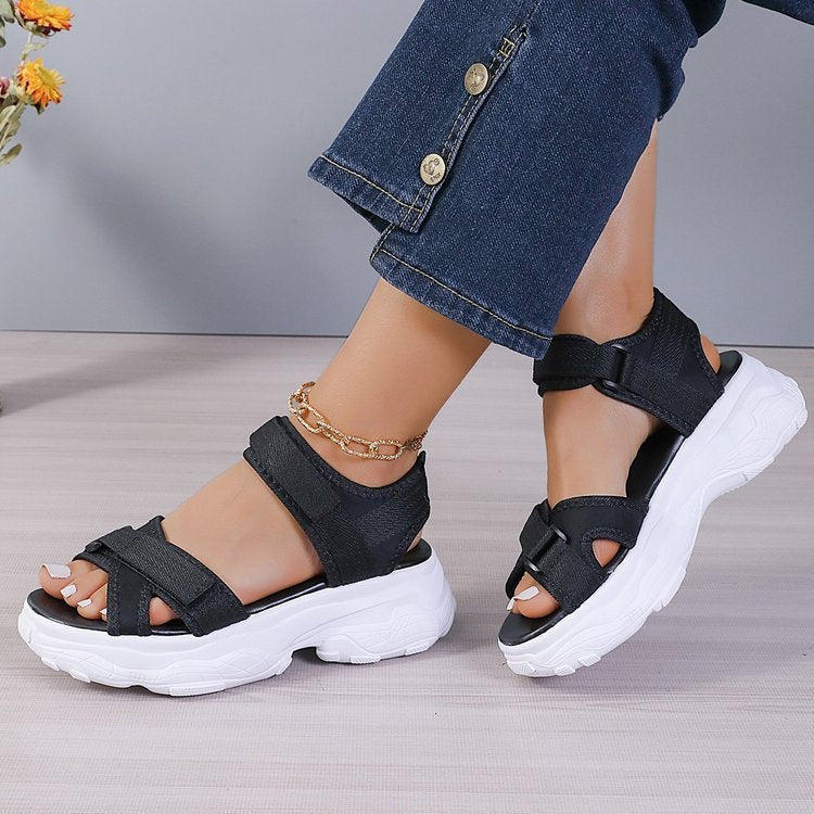 Frühling und Sommer neue Plateau-Sandalen für Damen