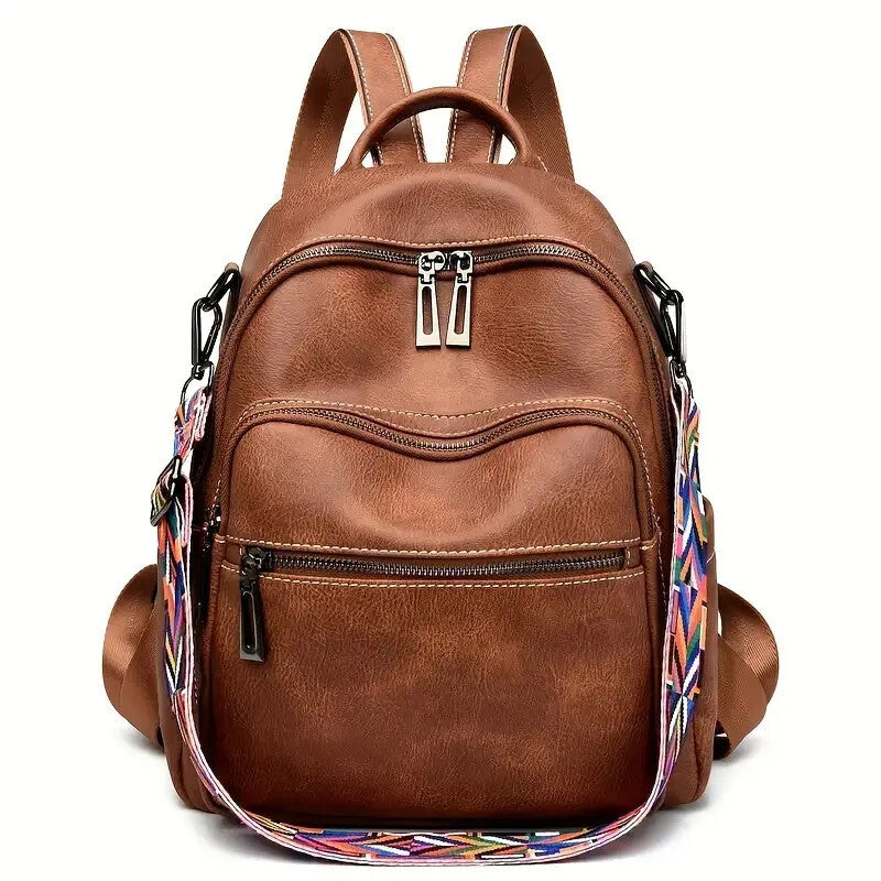 Borsa per donna alla moda in similpelle, borsa a tracolla convertibile, borsa da viaggio, borsa a tracolla, zaino da donna