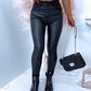 Style New Black Leather Tights